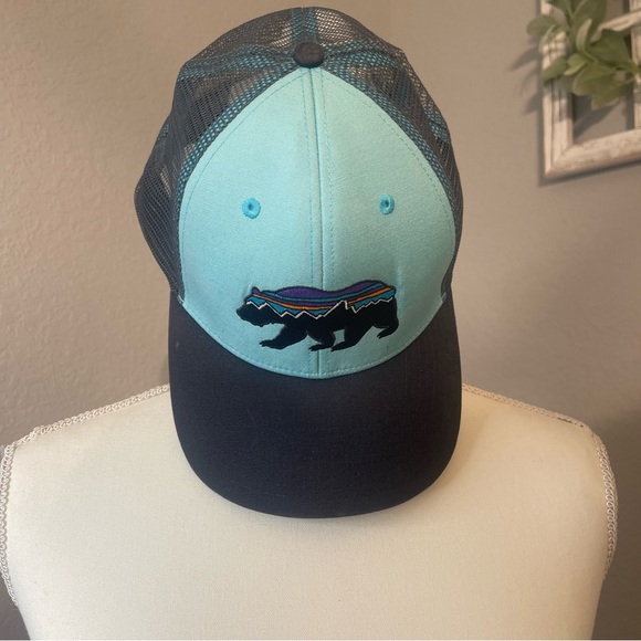 Patagonia Trucker Hat Teal/Gray - Picture 2 of 6